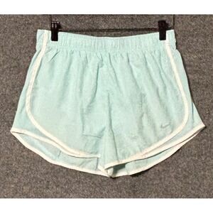 Nike Dri Fit Womens Athletic Running Shorts Aqua Blue Size M Lined